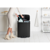 Koš za smeti s pedalom BO, 2 x 30 l, črne barve, Brabantia