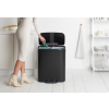 Koš za smeti s pedalom BO, 2 x 30 l, črne barve, Brabantia