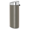 Koš na dotik TOUCH BIN NEW 40 l, platinasta / srebrna, Brabantia