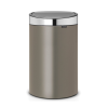Koš na dotik TOUCH BIN NEW 40 l, platinasta / srebrna, Brabantia