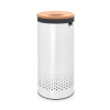 Koš za perilo, 35 l, s plutastim pokrovom, bela, Brabantia