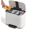 Koš za smeti s pedalom BO, 3 x 11 l, bela, Brabantia