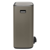 Koš za smeti s pedalom BO, 60 l, platina, Brabantia