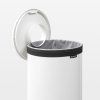 Koš za perilo, 35 l, s plastičnim pokrovom, bela, Brabantia