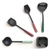 Kuhinjski pripomočki, set 5 kosov, s stojalom, večbarvni, Brabantia