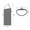 Koš na dotik TOUCH BIN NEW, 40 l, platina, Brabantia