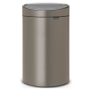 Koš na dotik TOUCH BIN NEW, 40 l, platina, Brabantia