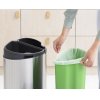 Koš na dotik TOUCH BIN NEW, 23 + 10 l, jeklo mat, Brabantia