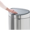Koš na dotik TOUCH BIN NEW, 23 + 10 l, jeklo mat, Brabantia