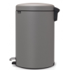 Koš za smeti s pedalom NEWICON, 20 l, mineralno siva, Brabantia