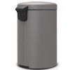 Koš za smeti s pedalom NEWICON, 20 l, mineralno siva, Brabantia