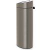 Koš na dotik TOUCH BIN NEW, 23 + 10 l, platina, Brabantia