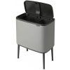 Koš za smeti Touch BO TOUCH BIN, 3 x 11 l, mineralno siv, Brabantia