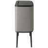 Koš za smeti Touch BO TOUCH BIN, 3 x 11 l, mineralno siv, Brabantia