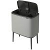 Koš za odpadke na dotik BO TOUCH BIN 11 + 23 l, mineralno siv, Brabantia