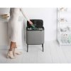 Koš za odpadke na dotik BO TOUCH BIN 11 + 23 l, mineralno siv, Brabantia