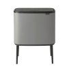 Koš za odpadke na dotik BO TOUCH BIN 11 + 23 l, mineralno siv, Brabantia
