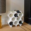 Namizno stojalo za vino SET-UP, bel bombaž, Koziol