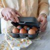Vložek za jajca EGGS TO GO MINI, 17 cm, za 6 jajc, naravna pepelnato siva, Koziol