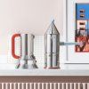 Moka kafetiera LA CONICA, 150 ml, moder ročaj, Alessi