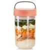 Lonček za kosilo JAR TO GO, 600 ml, koral, Lékué