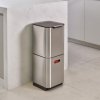 Koš za odpadke TOTEM COMPACT 30063, 40 l, za sortiranje odpadkov, grafitna, Joseph Joseph