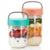 Lonček za kosilo JAR TO GO, 400 ml, turkizna, Lékué