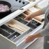 Organizator za kuhinjske predale BLOX 85200, set 10 kosov, siv, Joseph Joseph