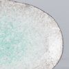 Desertni krožnik AQUA SPLASH, 24 x 17 cm, nepravilna oblika, modra, kamenina, MIJ