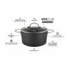 Lonec NEVERSTICK3, 24 cm, 4,2 l, s pokrovom, Eaziglide