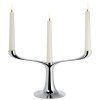 Svečnik za namizne sveče CANDELABRA 30 cm, srebrna, Philippi