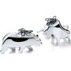 Nosilec sponk za papir BULL & BEAR, set 2 kosov, polirani nikelj, Philippi
