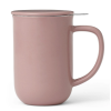 Vrč z infuzorjem za čaj MINIMA, 500 ml, s pokrovom, roza, porcelan, Viva Scandinavia