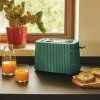 Toaster PLISSÉ, 2 rezini, zelena, Alessi