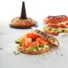 Bagel model za peko, set 6 kosov, rjava, silikonska, Lékué
