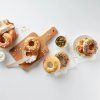 Bagel model za peko, set 6 kosov, rjava, silikonska, Lékué