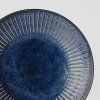 Jedilni krožnik RIDGED INDIGO, 25 cm, MIJ