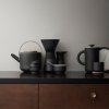Šalica s podstavkom THEO, 200 ml, črna, Stelton