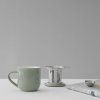 Vrč z infuzorjem za čaj MINIMA EVA 350 ml, zelena, porcelan, Viva Scandinavia