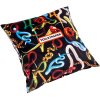 Blazina TOILETPAPER SNAKES, 50 x 50 cm, črna, Seletti
