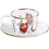 Skodelica za kavo s krožnikom TOILETPAPER I LOVE YOU, 110 ml, Seletti