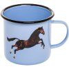 Lonček TOILETPAPER HORSE, 10 cm, modra, emajl, Seletti