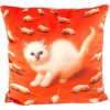 Blazina TOILETPAPER KITTEN, 50 x 50 cm, rdeča, Seletti