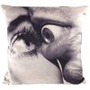 Blazina TOILETPAPER EYE & MOUTH, 50 x 50 cm, siva, Seletti