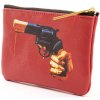Kozmetična torbica TOILETPAPER REVOLVER, 15,5 x 9,5 cm, rdeča, Seletti