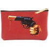 Kozmetična torbica TOILETPAPER REVOLVER, 15,5 x 9,5 cm, rdeča, Seletti