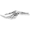 Figurica WUNDERKAMMER SKELETON HAND, 24 cm, srebrna, aluminij, Seletti