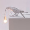 Namizna svetilka BIRD PLAYING, 33 cm, bela, Seletti