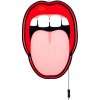 LED stenska dekoracija JOB-BLOW TONGUE, 58 cm, Seletti
