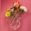 Vaza LOVE IN BLOOM, 25 cm, steklo, Seletti